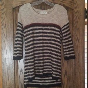 Pink Rose Knitted Sweater Top